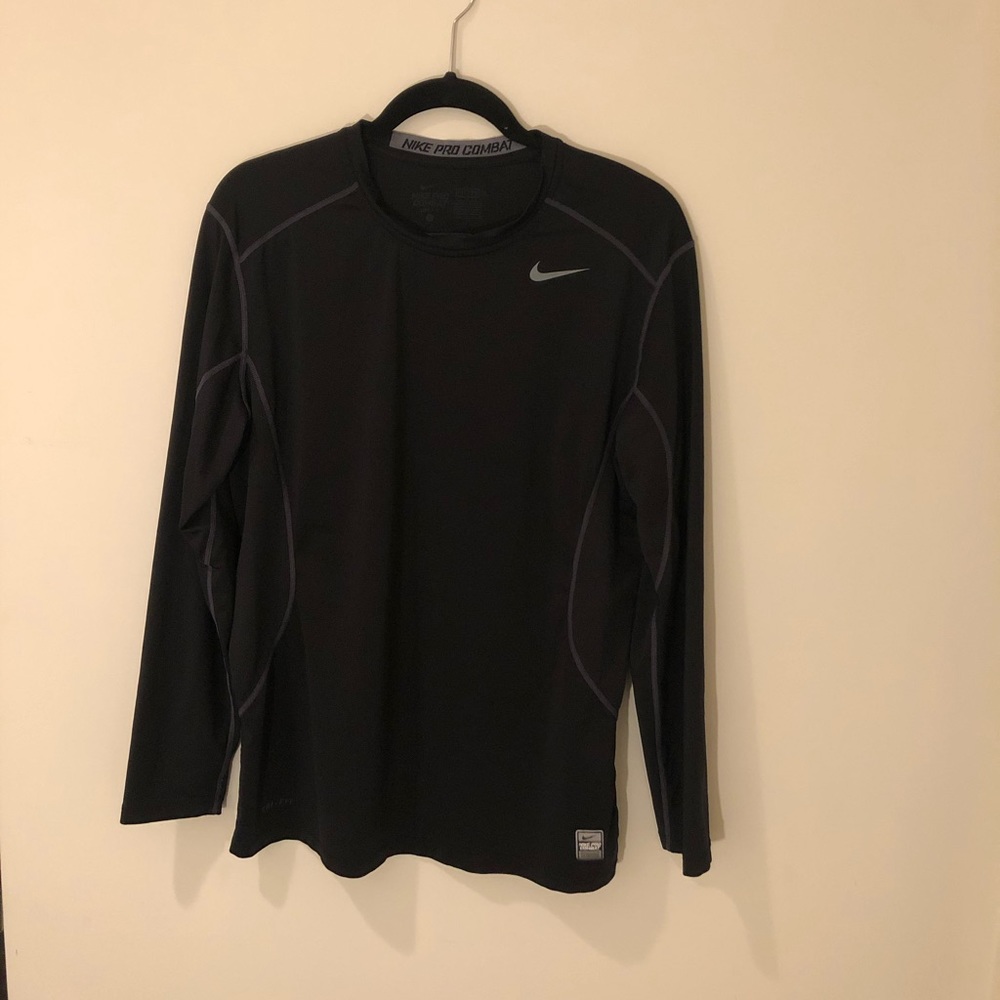 Nike Pro Combat Large Men’s Long Sleeve Black